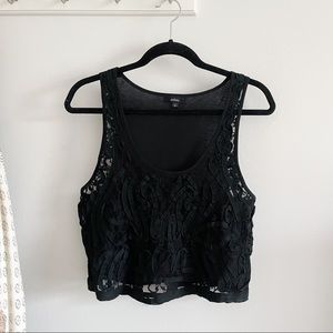 LF x Millau Black Crop Top